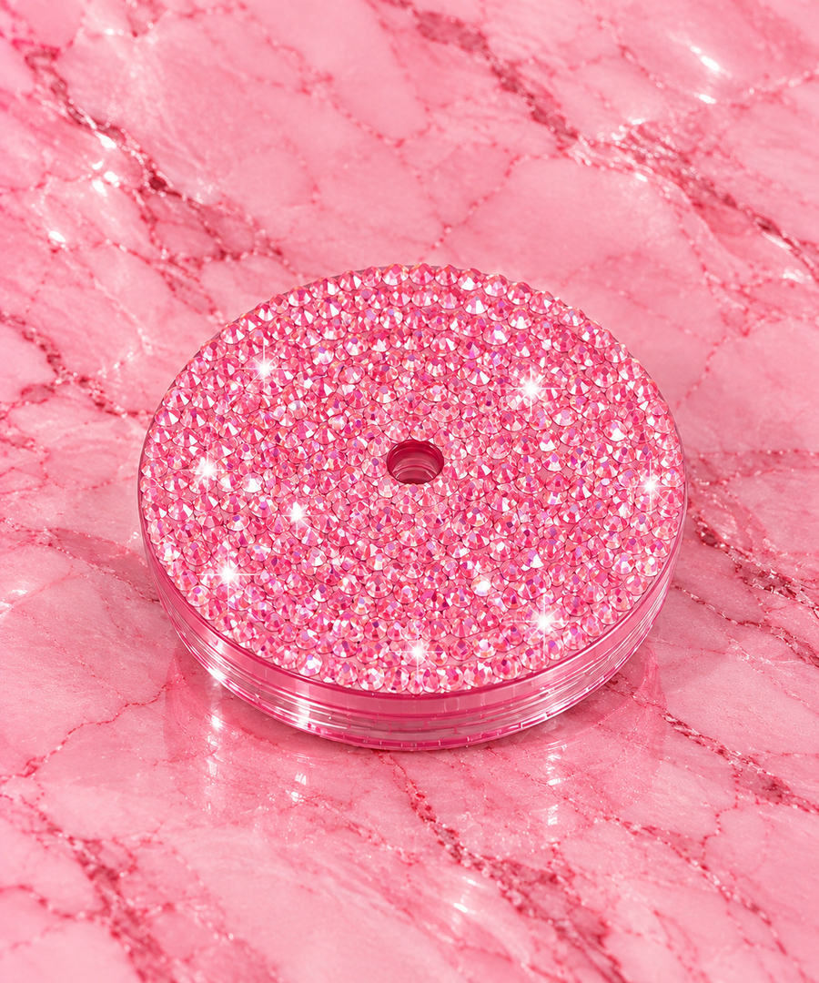 Rhinestone lid
