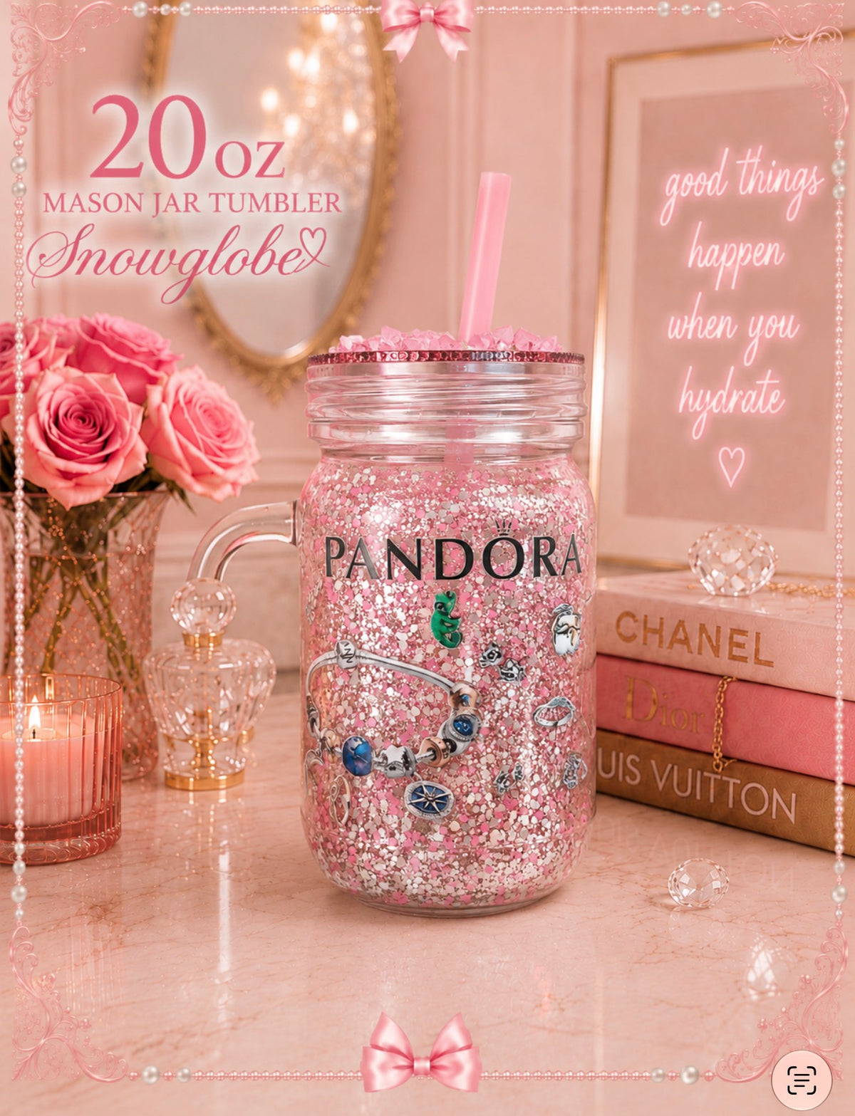 Mason jar tumbler